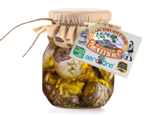 Carciofi marinati prodotti in Sardegna