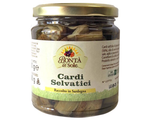 Cardi selvatici bontà del sole sottolio di girasole