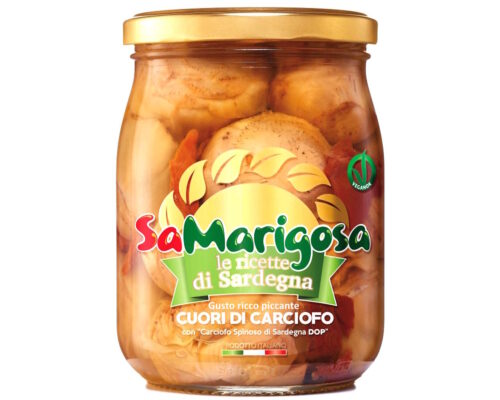 Cuori di carciofo piccanti gusto ricco