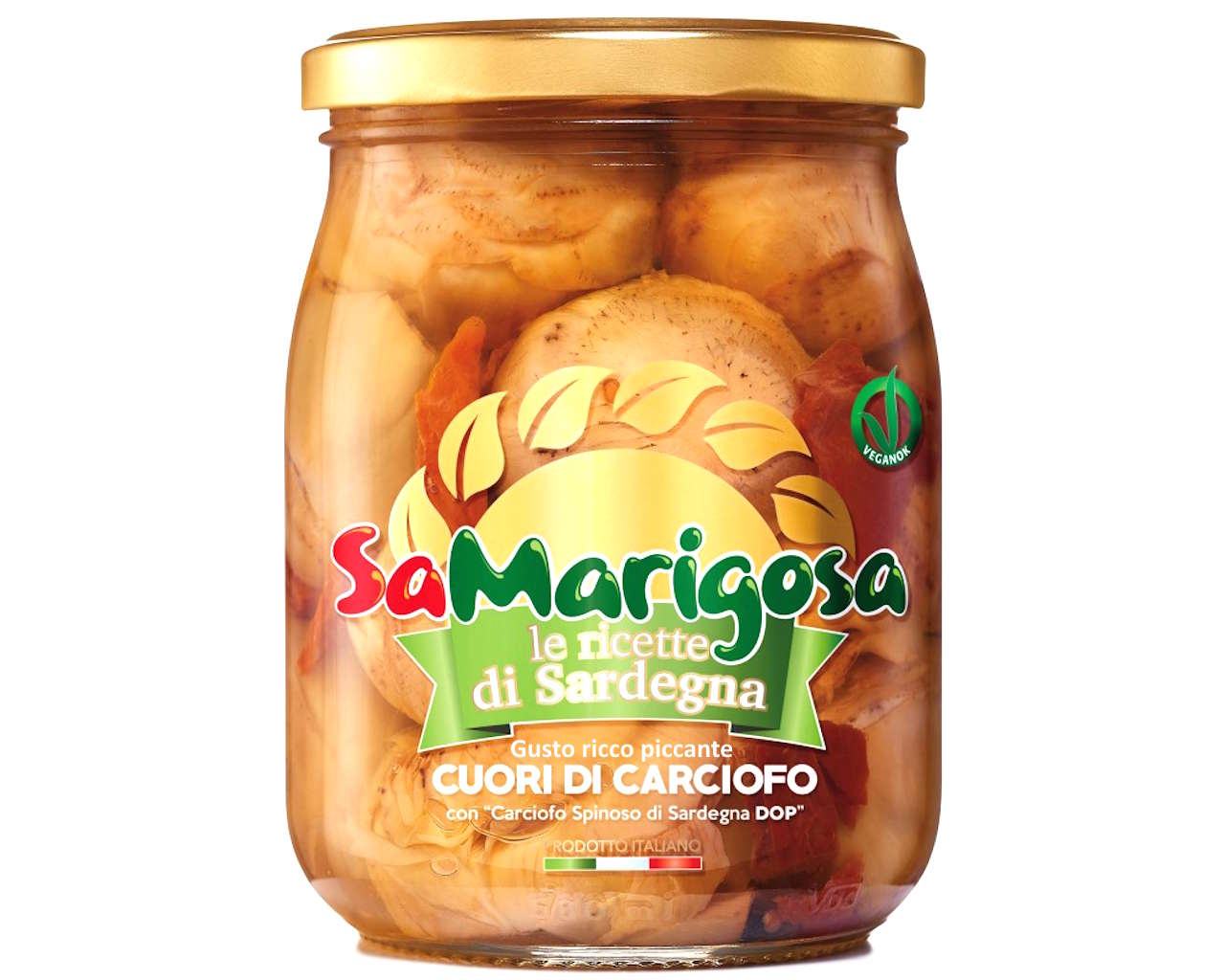 Cuori di carciofo piccanti gusto ricco