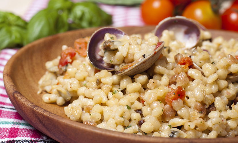 ricetta Fregola con arselle