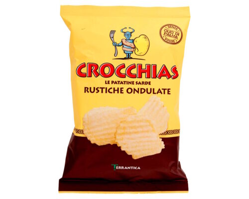 patatine sarde rustiche crocchias ondulate